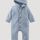 hessnatur Baby Softfleece Overall Regular aus Bio-Baumwolle - blau - Größe 98/104