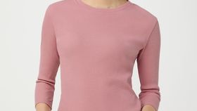 hessnatur Damen Shirt aus Bio-Baumwolle - rosa - Größe 46