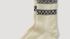 hessnatur Unisex Norwegersocken aus Bio-Merinowolle - grau - Größe 42/43