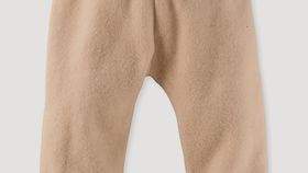 hessnatur Baby Fleece-Hose aus Bio-Baumwolle - beige - Größe 98/104