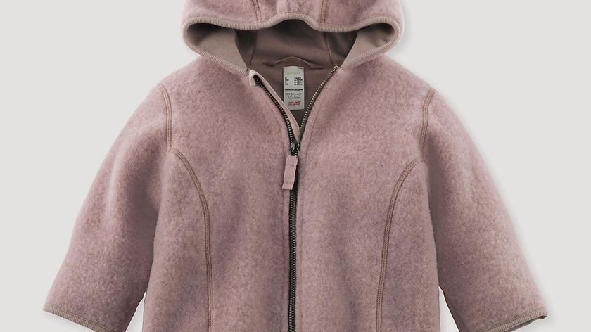 hessnatur Baby Wollfleece Jacke aus Bio-Merinowolle - lila - Größe 62/68