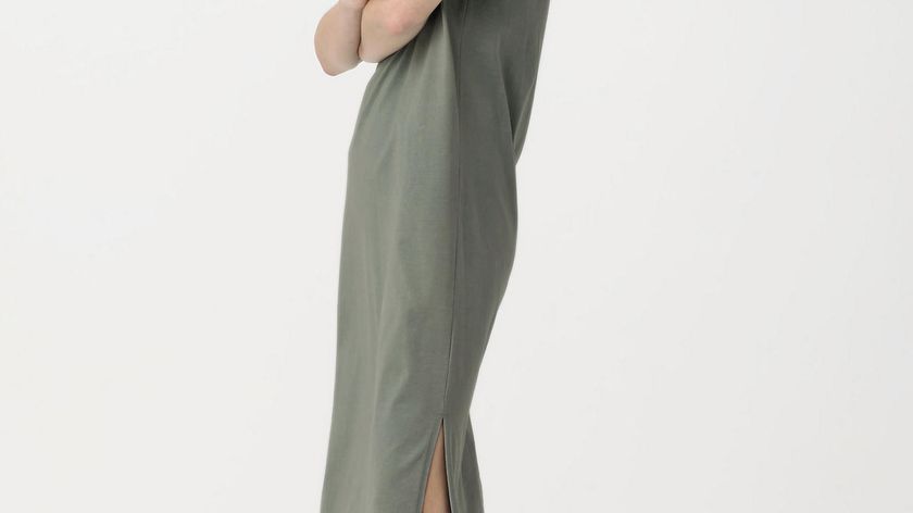 hessnatur Damen Jersey-Kleid aus Bio-Baumwolle - grün - Größe 48