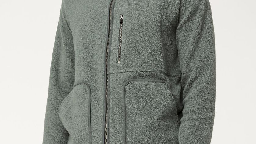 hessnatur Herren Fleece-Jacke aus Bio-Baumwolle - grün - Größe 54