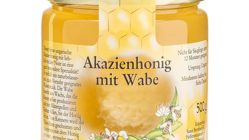 Akazienhonig mit Wabe