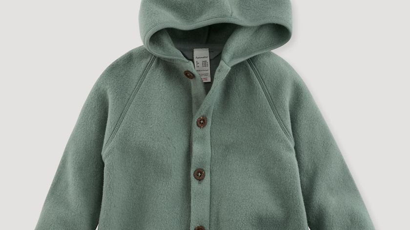 hessnatur Baby Softfleece-Jacke aus Bio-Baumwolle - grün - Größe 62/68