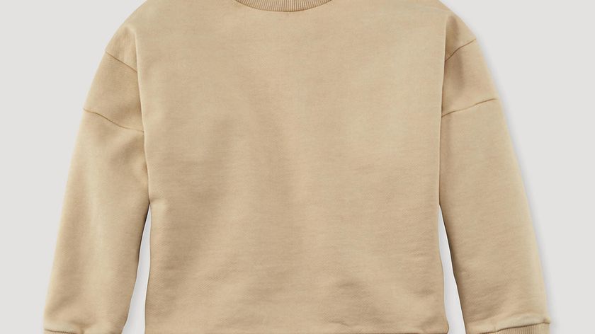 hessnatur Kinder Sweatshirt mineralgefärbt aus Bio-Baumwolle - beige - Größe 146/152