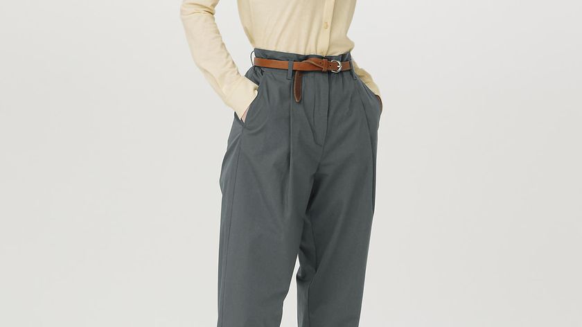 hessnatur Damen Webhose Ballon Relaxed aus Bio-Baumwolle - grün - Größe 40