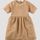 hessnatur Kinder Kleid aus Leinen mit Bio-Baumwolle - orange - Größe 134/140