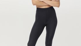 hessnatur Damen Basic Leggings aus Bio-Baumwolle und Tencel™ Modal - schwarz - Größe 46