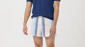 hessnatur Herren Boxershorts aus Bio-Baumwolle - blau - Größe 8