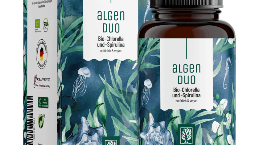 Algenduo - Bio-Chlorella und Bio-Spirulina - 5 Dosen Algenduo