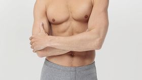 hessnatur Herren Boxershort im 2er- Set - grau - Größe 8