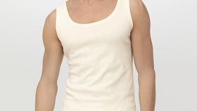 hessnatur Herren Athletic Shirt Regular im 2er-Pack aus Bio-Baumwolle - natur - Größe 7