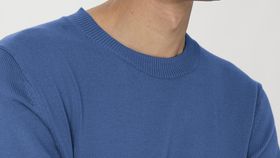 hessnatur Herren Pullover Regular aus Bio-Baumwolle - blau - Größe 46