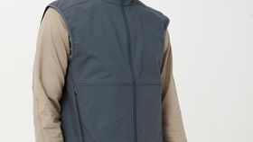 hessnatur Weste Softshell Grid - blau - Größe 56