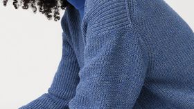 hessnatur Damen Cardigan aus Bio-Baumwolle mit Leinen - blau - Größe M