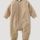 hessnatur Baby Schlaf-Overall aus Bio-Merinowolle - beige - Größe 86/92