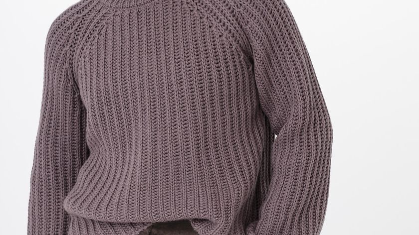 hessnatur Damen Raglan-Pullover aus Bio-Baumwolle und Bio-Merinowolle - lila - Größe L