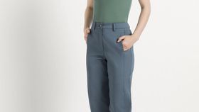 hessnatur Damen Hose aus Bio-Baumwolle - blau - Größe 46