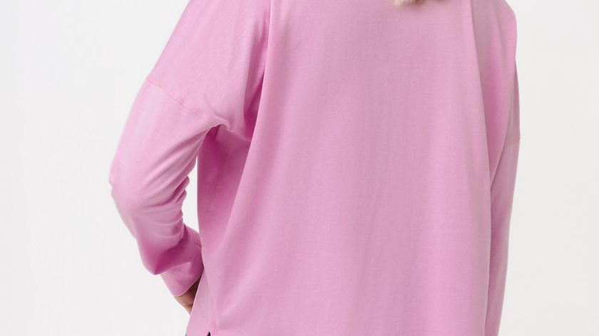 hessnatur Damen Langarm-Shirt aus Bio-Baumwolle - rosa - Größe 38