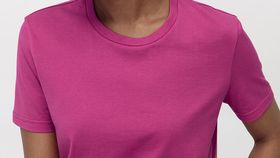 hessnatur Damen Kurzarm-Shirt aus Bio-Baumwolle - rosa - Größe 36