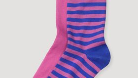 hessnatur Damen-Socken im 2er-Pack aus Bio-Baumwolle - rosa - Größe 35-37