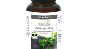 Superfood Ashwaghanda bio 180 Kapseln Glas