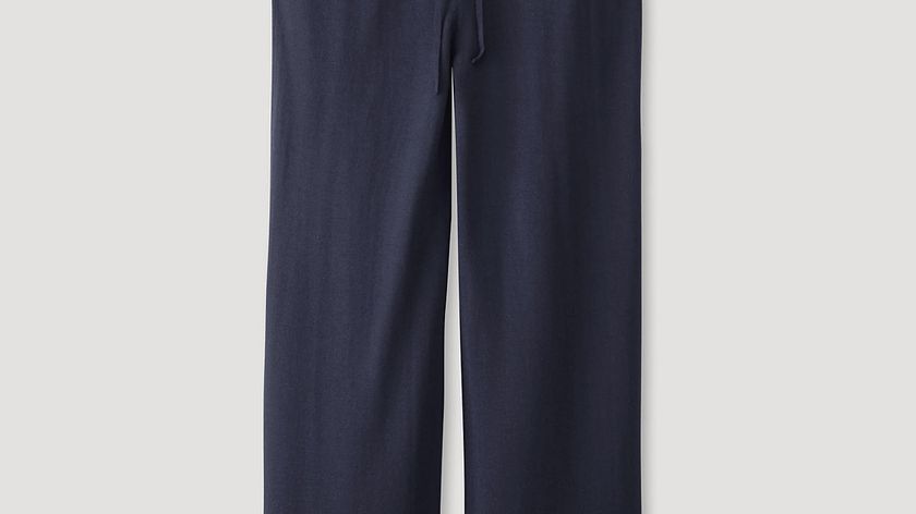 hessnatur Damen Strickhose aus Bio-Merinowolle - blau - Größe 38