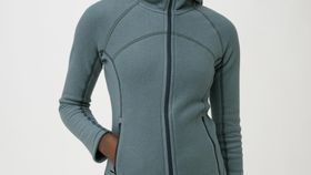 hessnatur Damen-Outdoor Softfleece-Jacke aus Bio-Baumwolle - blau - Größe 42