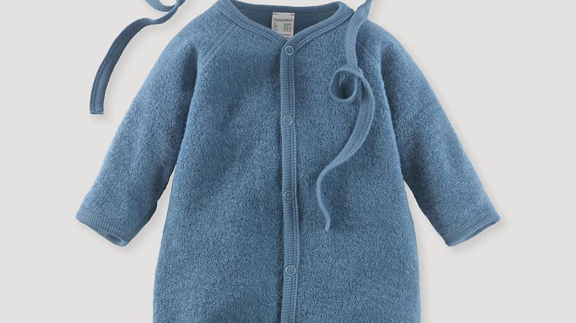 hessnatur Baby Erstlingspaket aus Bio-Merinowolle - blau - Größe 50/56