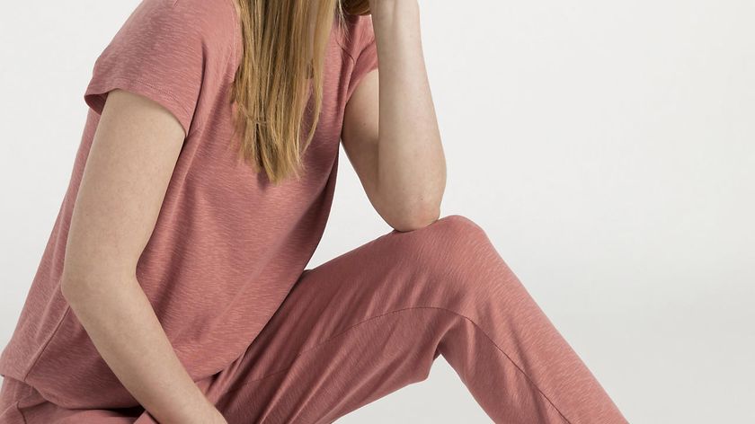 hessnatur Damen Pyjama-Hose aus Bio-Baumwolle - rot - Größe 46