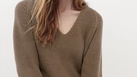 hessnatur Damen Pullover Regular aus Bio-Baumwolle - braun - Größe 36