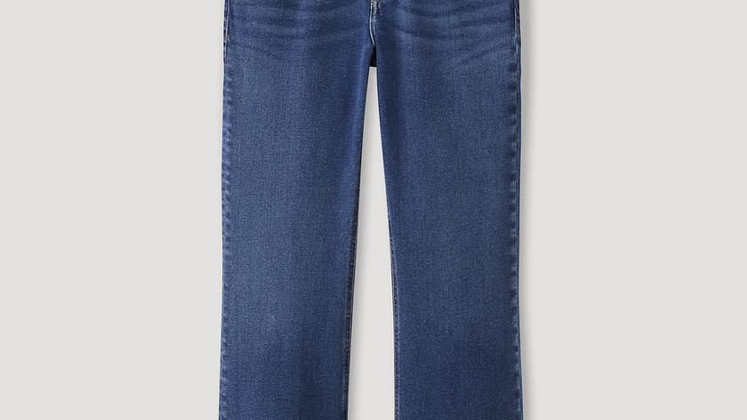 hessnatur Damen BetterRecycling Jeans Flared aus Bio-Denim - blau - Größe 30/29