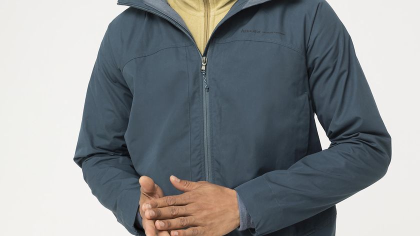 hessnatur 3-in-1 Jacke Nature Shell aus Bio-Baumwolle - blau - Größe 56