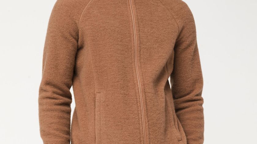 hessnatur Wollfleece-Jacke aus Bio-Merinowolle - braun - Größe 46