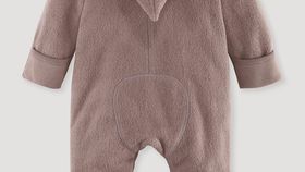 hessnatur Baby Fleece-Overall aus Bio-Baumwolle - lila - Größe 74/80