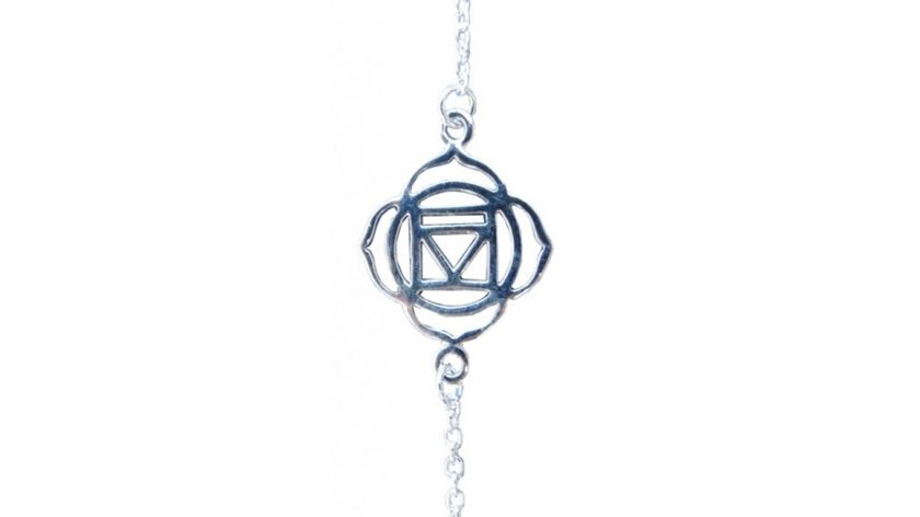 Armband "Muladhara Chakra" 1,4cm Silber 925 mit 20cm Silberkette