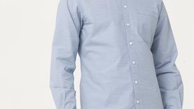 hessnatur Herren Hemd Modern Fit aus Bio-Baumwolle mit Hanf und Yak - blau - Größe 37/38
