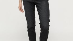 hessnatur Damen BetterRecycling Jeans Lina Skinny Fit aus Bio-Denim - schwarz - Größe 25/30