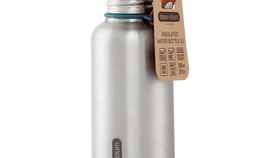 Black Blum Wasser Trinkflasche aus Edelstahl - Retro Style