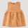 hessnatur Baby Kleid aus Leinen mit Bio-Baumwolle - orange - Größe 62/68