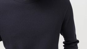 hessnatur Herren Pullover aus Bio-Baumwolle mit Leinen - blau - Größe 50