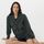 hessnatur Loungewear Fleece Hoodie ACTIVE LIGHT aus Bio-Baumwolle - grün - Größe S