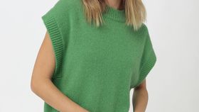 hessnatur Damen Pullover aus Alpaka mit Seide und Mohair - grün - Größe L