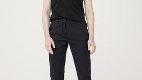 hessnatur Damen Chino aus Bio-Baumwolle - blau - Größe 48