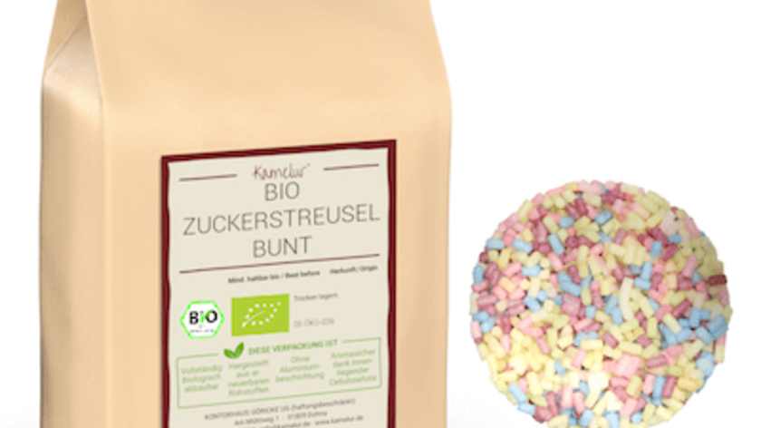 Bio Zuckerstreusel, bunt