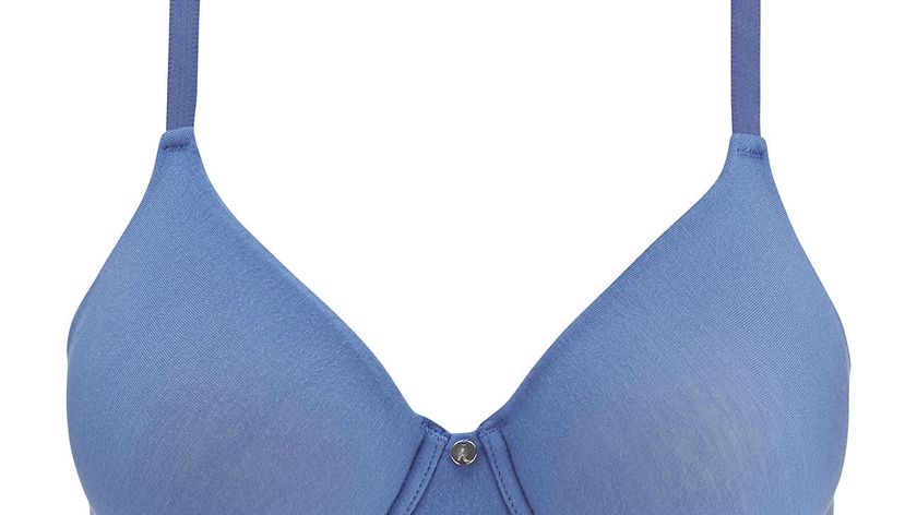 hessnatur Damen Spacer-BH mit Bügel aus Bio-Baumwolle und TENCEL™Modal - blau - Größe 70B