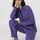 hessnatur Loungewear Fleece Jacke Regular ACTIVE LIGHT aus Bio-Baumwolle - lila - Größe L