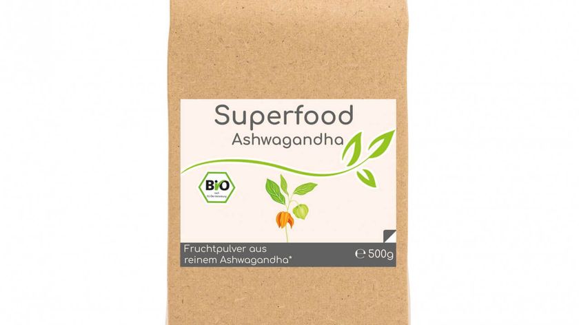 Superfood Ashwagandha bio 500g Pulver Vorratsbeutel