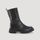 hessnatur Damen Hohe Chelsea Boots - schwarz - Größe 41